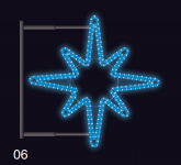 Hvězdice s konzolí 80x80cm modrá