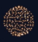 3D hvězdná koule, průměr 100cm, stálesvítící, teplá bílá