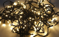 Vánoční LED řetěz stále-svítící 50 LED/5m vnitřní, teplá bílá