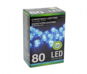 Vánoční LED řetěz stále-svítící 80 LED/6m venkovní/vnitřní, modrá