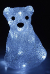 Lední medvěd svítící , 20 LED, 3D dekorace