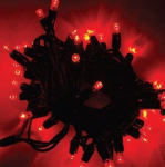 LED řetěz HIGH-PROFI 40 LED/5m prodloužitelný červený
