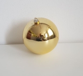 Vánoční venkovní koule - baňka zlatá 15cm