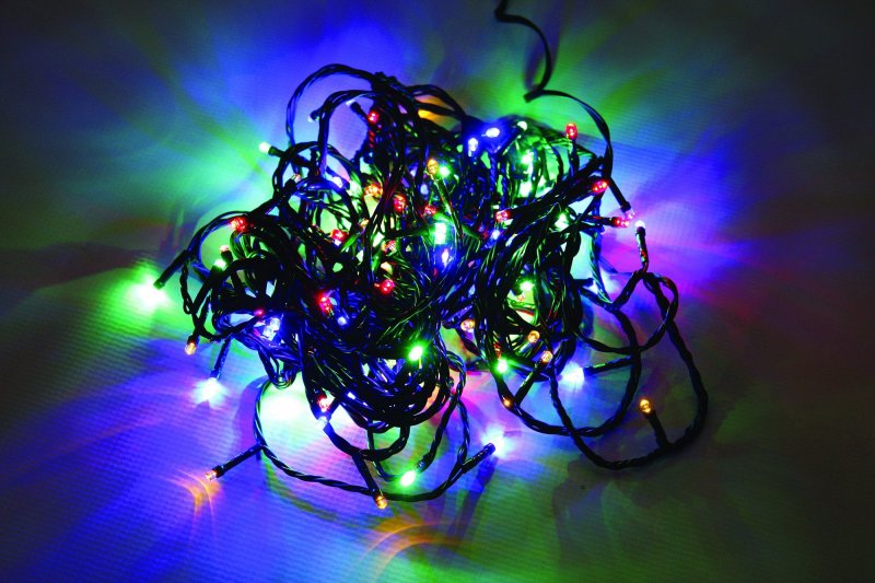 Vánoční LED řetěz na baterie 24 LED/1,8m multicolor