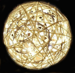 Svítící koule laminátová 25cm