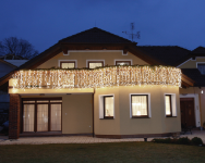 Světelný závěs MAXILEB-LED 2x1,5m - teplá bílá